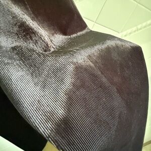 Black Ribbed Thick Shiny Legging Pants